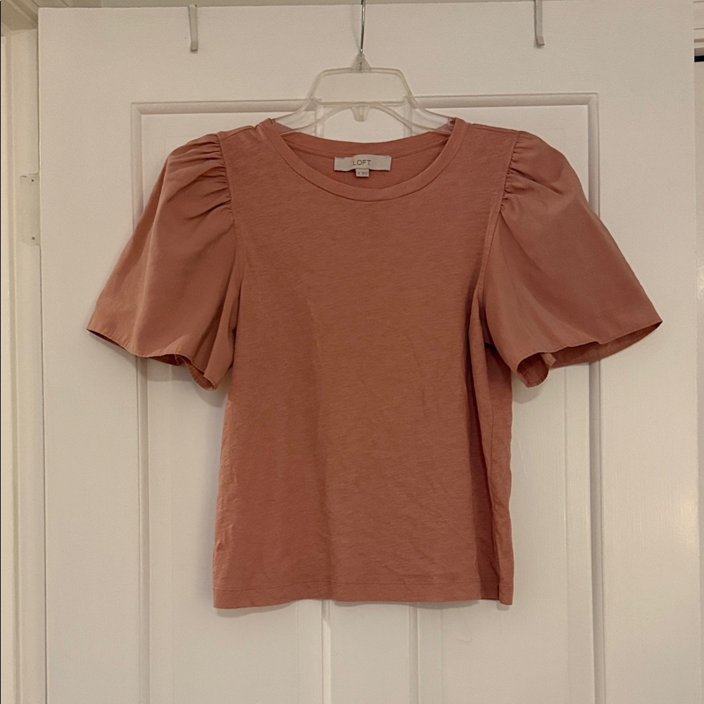 LOFT Women's Blush Short Sleeve Top